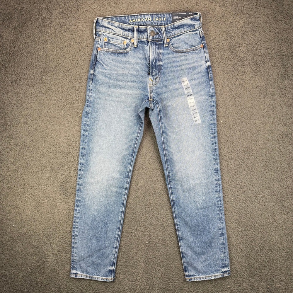 American Eagle‎ Slim Straight EasyFlex Tencel Jeans Medium Bright Indigo 28x30
